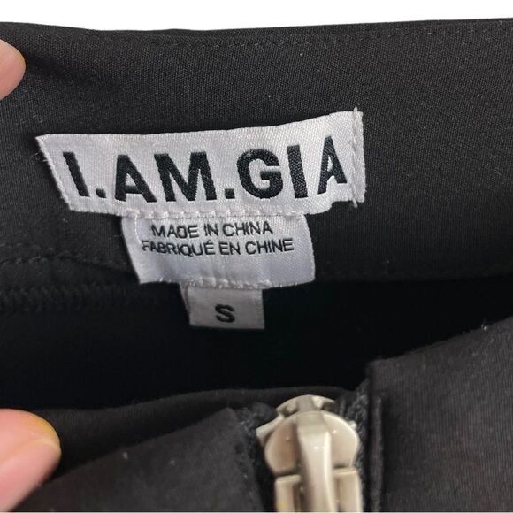 I.AM.GIA Y2K Jet Pants w/Knee Cutouts Zip Front Straight Leg Size S - Picture 7 of 11